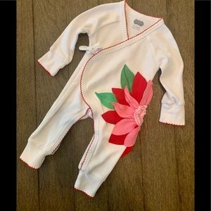 Mud Pie Holiday Footie 0-3m